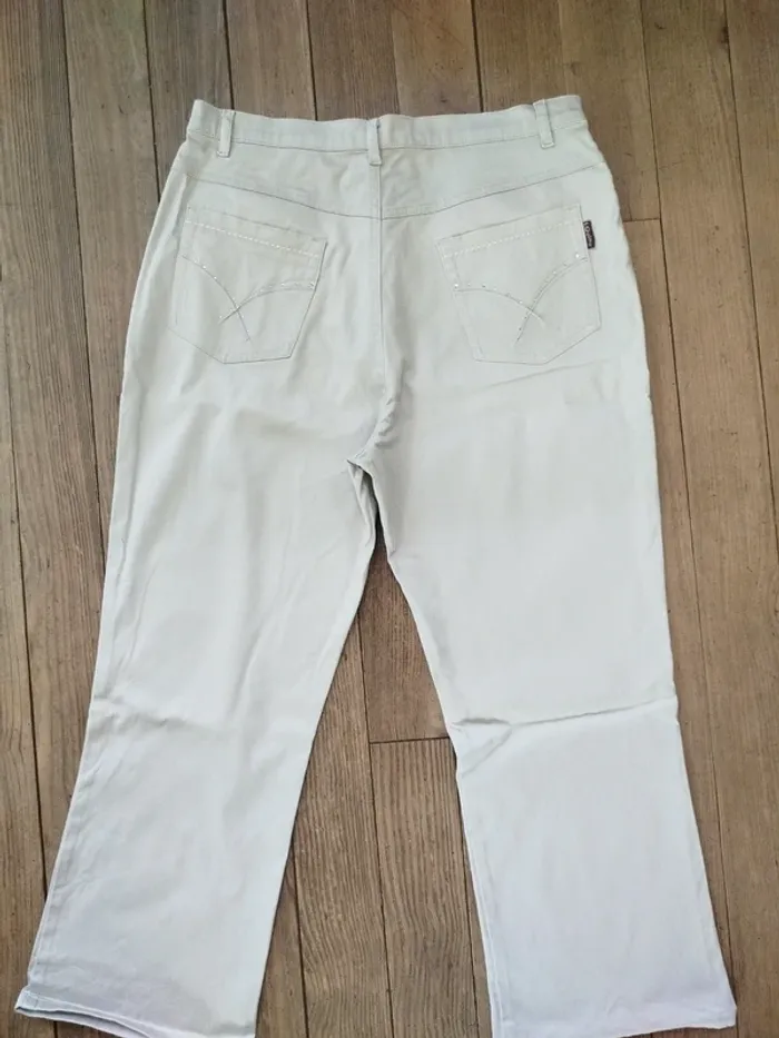 Pantalon femme beige - photo numéro 5