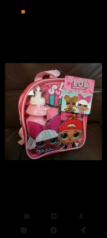 sac à dos LOL avec Plaid et Gourde 🎄 neuf 🎄 idée kdo NOËL 🎄