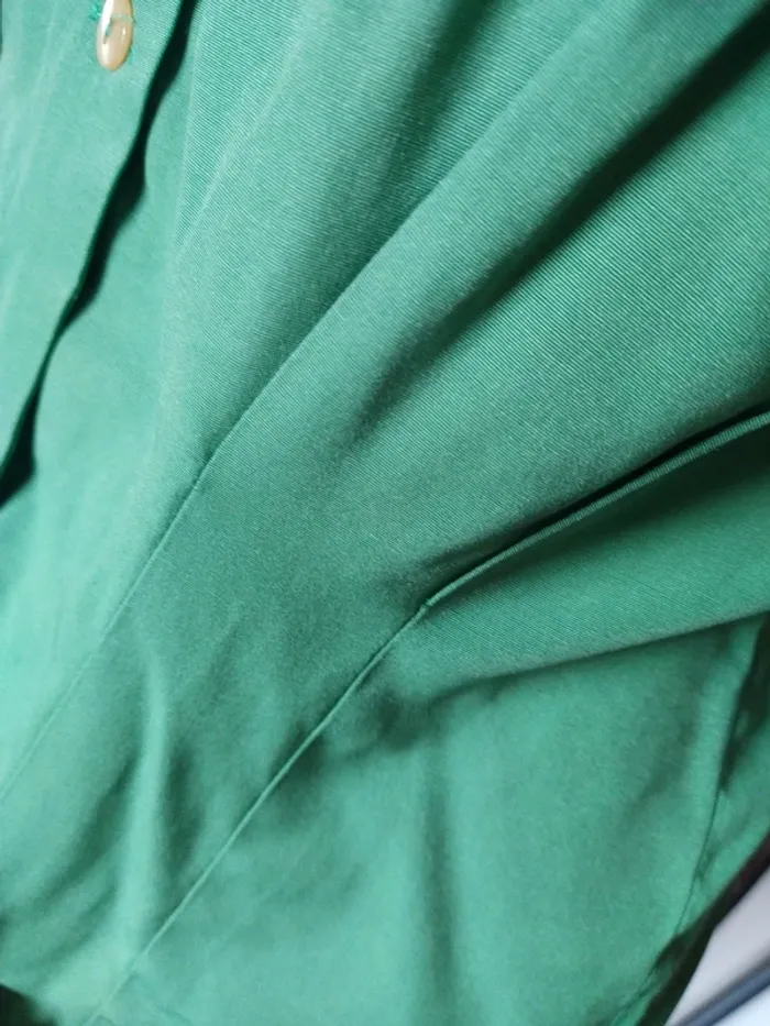 Chemise chemisier printemps été vintage retro vert green - photo numéro 3