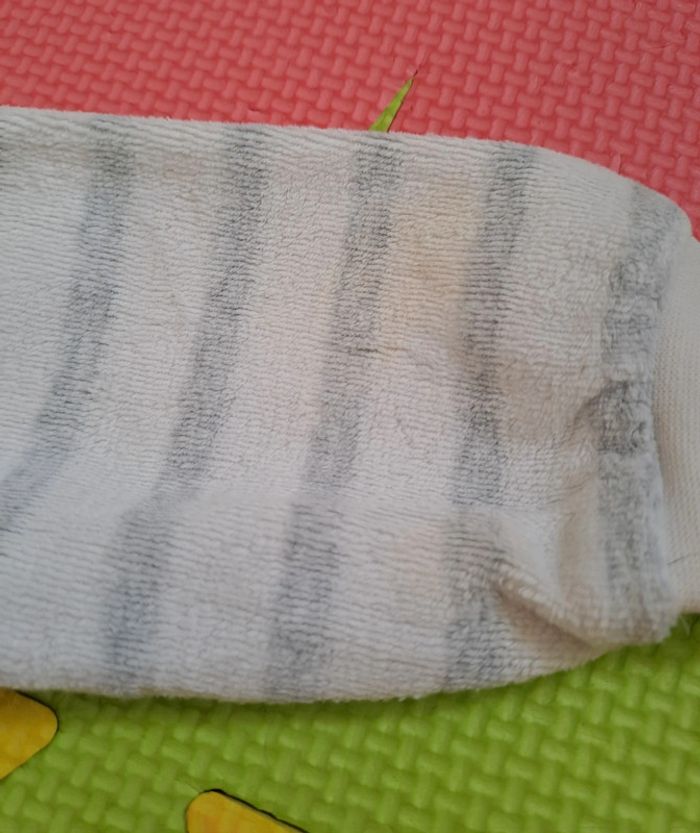 Ensemble veste jogging gris/blanc chien, taille 3 mois (62 cm) - photo numéro 6