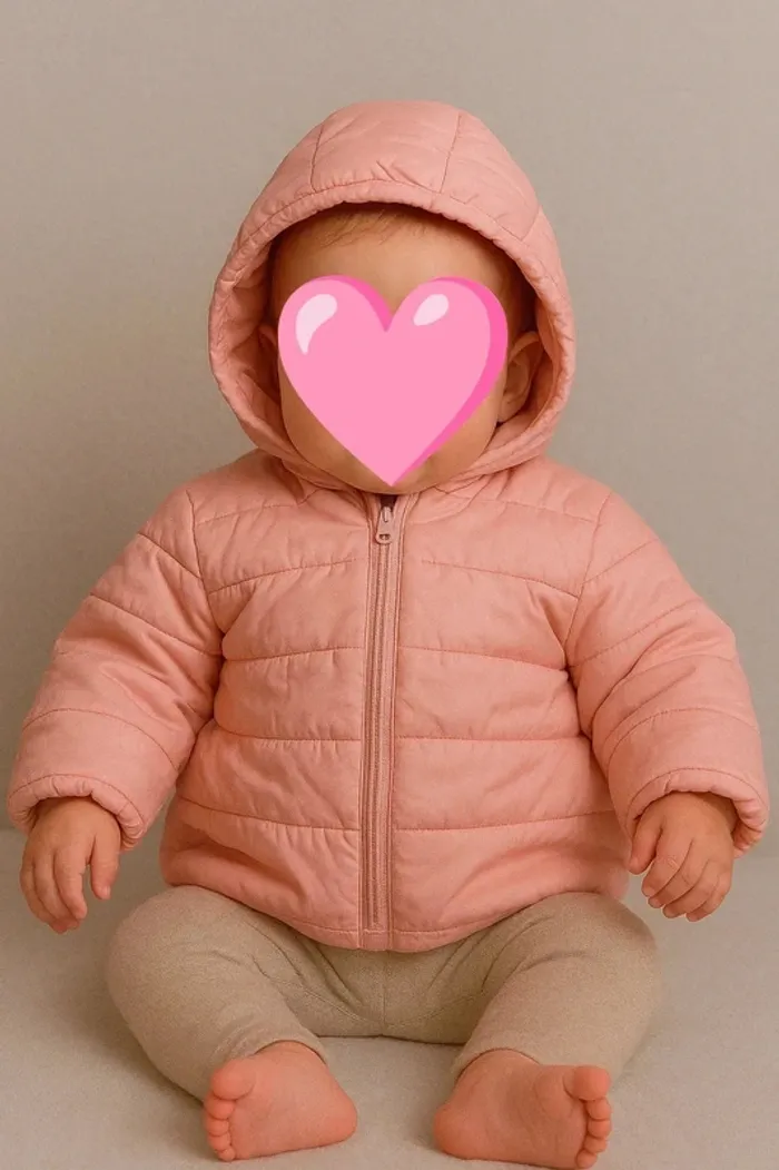 Manteau bébé fille 9 mois - Rose pastel