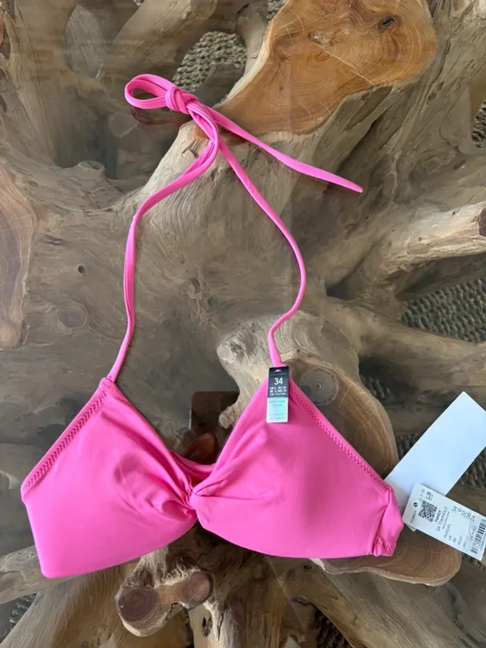 Haut de maillot de bain Etam rose triangle Mallorca 34 - photo numéro 2