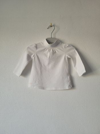Sous-pull blanc Obaïbi 6 mois TBE