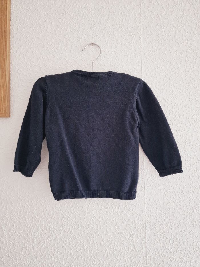 Kiabi - Pull manches longues, col rond - "Hello" (12 mois) - photo numéro 4