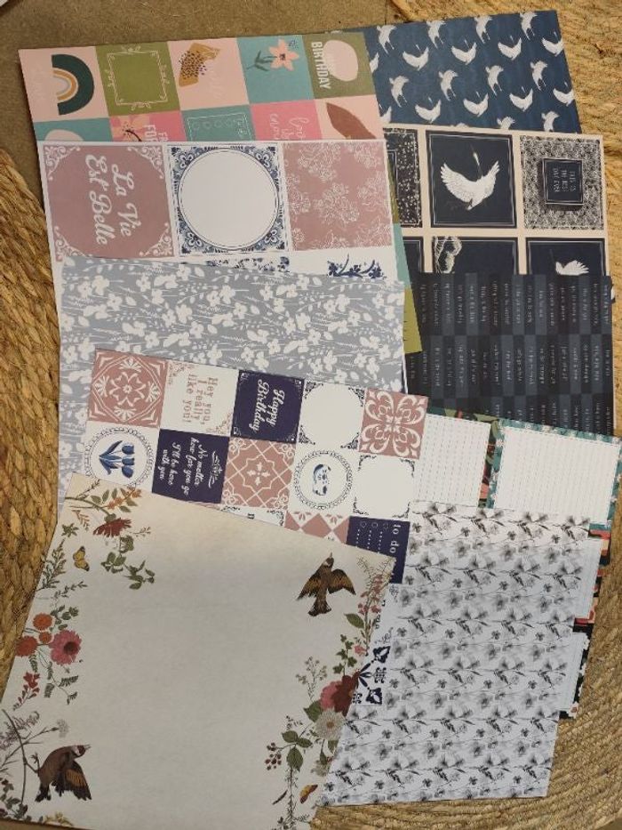 Lots N 3 * 10 feuilles scrapbooking