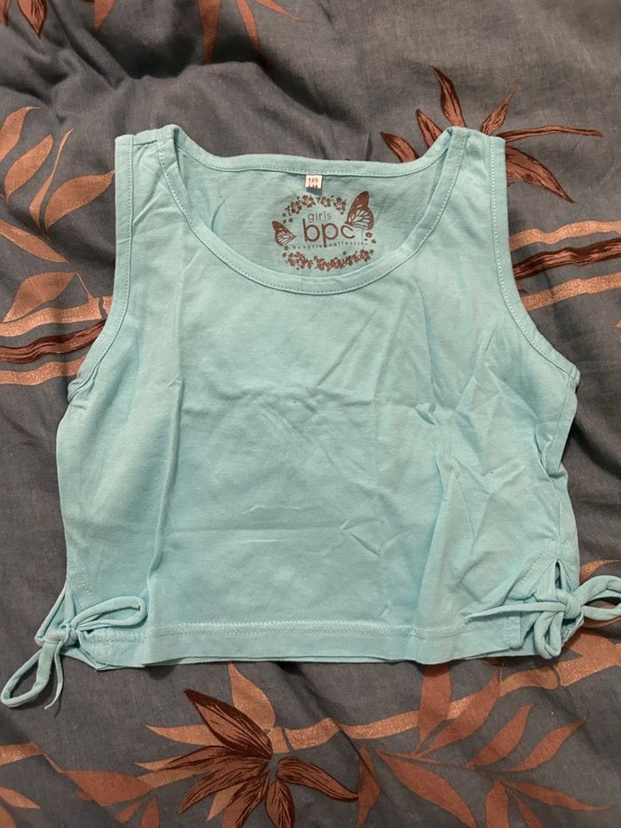 Débardeur bpc 8 ans bleu turquoise