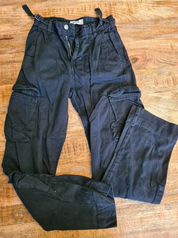 Pantalon baggy noir avec poche taille fr 34