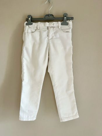 Pantalon blanc skinny okaidi taille 7/8 ans