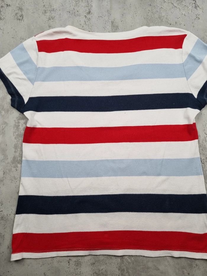 🔘 T-shirt col V rayé – Taille XL Femmes - photo numéro 4