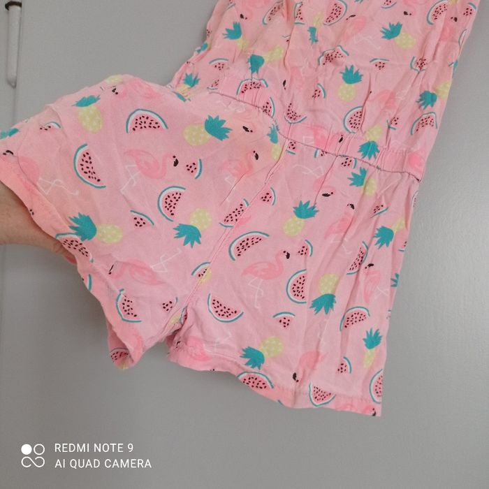 Combishort rose à motifs 4ans - photo numéro 5