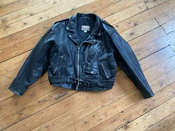 Blouson vintage perfecto en cuir taille 3 Helston's