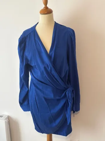 Robe portefeuille bleu roi La Redoute - Taille 42 - Neuve avec étiquette