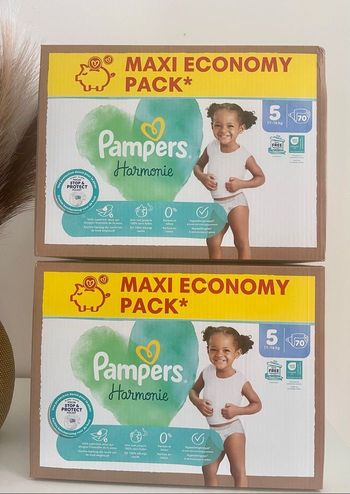 Couches  Pampers Harmonie taille 5