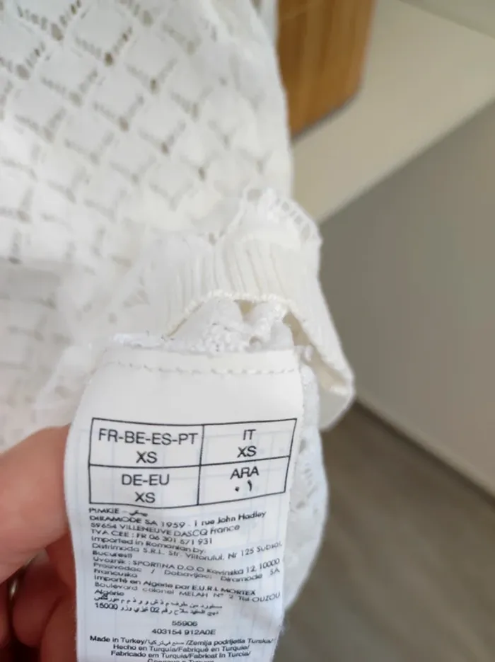 Pull d'été blanc Pimkie XS - photo numéro 4