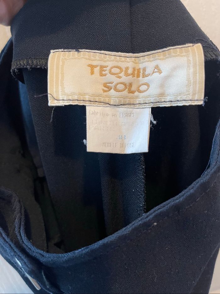 Pantalon large marine Tequila Solo T.36/38 - photo numéro 4