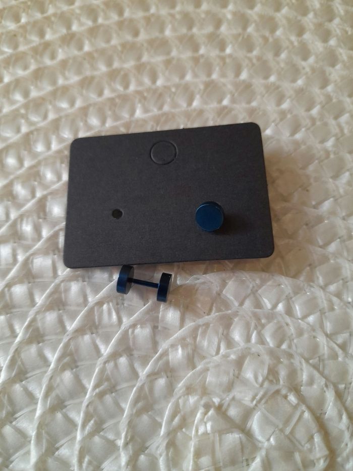 Paire de boucle d oreille bleu - photo numéro 2