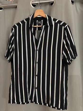 Chemise fluide noir et blanche