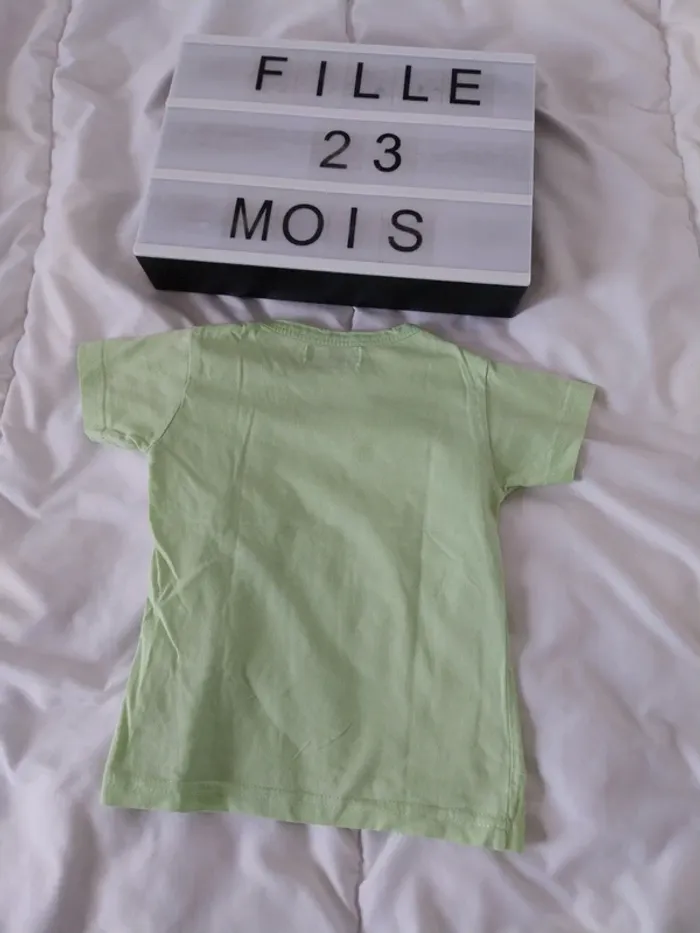 Tee-shirt manche courte fille 23 mois - photo numéro 2
