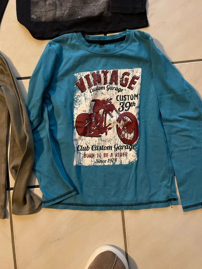 Lot de 4 tee-shirts manches longues garçon 10 ans - photo numéro 2