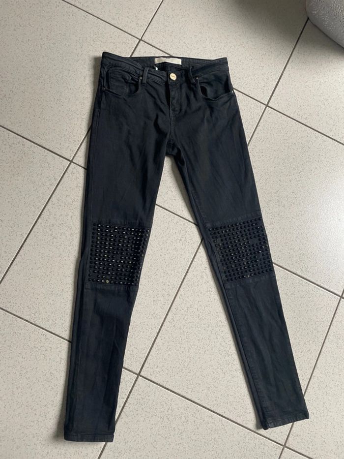 Jeans stretch slim clouté très rock Pinko