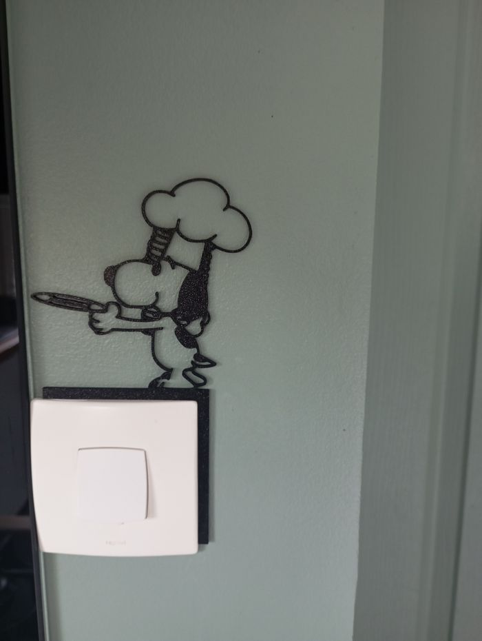 Décoration murale interrupteur