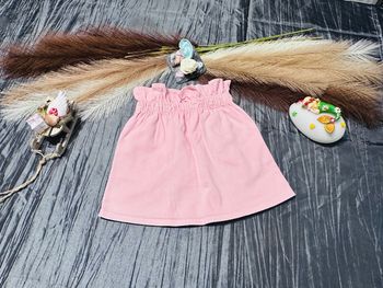 Jupe rose poudré à taille froncée 5 ans