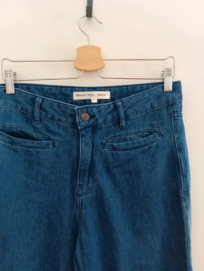 Jean flare monoprix femme denim taille 40 - photo numéro 2