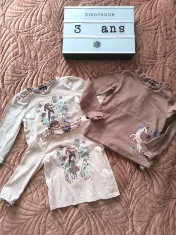 Lot de tee shirt ML sergent major 3 ans