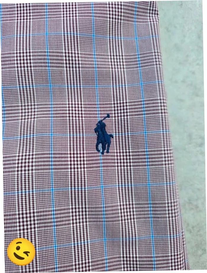 Chemise Ralph Lauren manche longue Taille M rouge Homme Men CHE115 - photo numéro 2