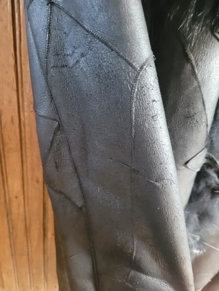 Manteau vintage cuir - photo numéro 7