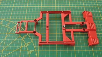 Châssis métallique pièce détachée miniature Burago Bburago Ferrari F40 1/18 1/18e 1/18ème #D88