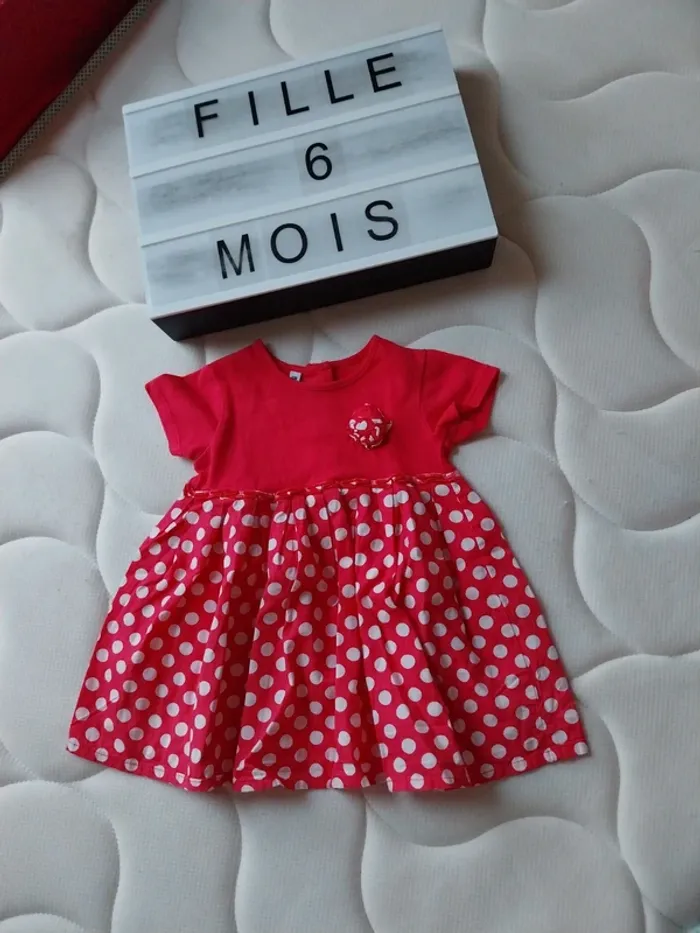 Tunique manche courte fille 6 mois