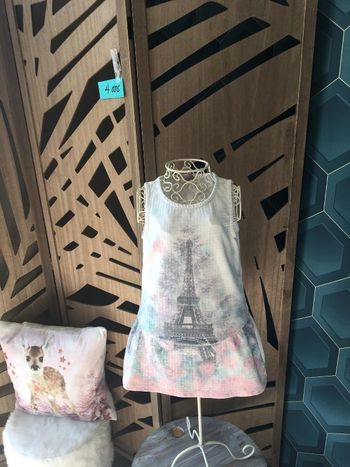 Robe fille 4 ans motif Paris