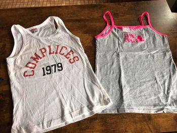 2 débardeurs 12 ans