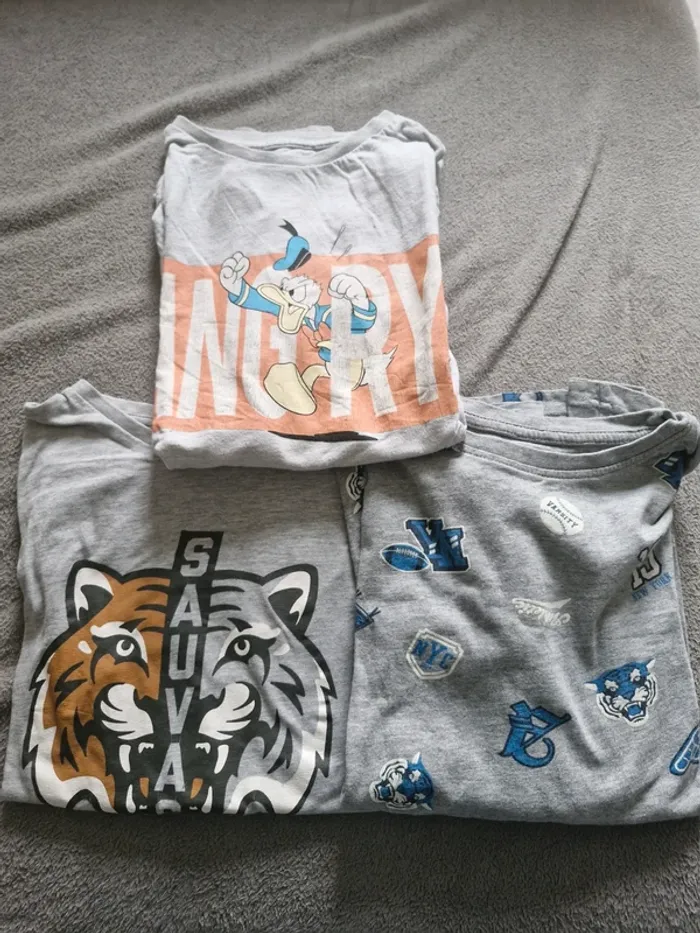 Lot 3 t-shirts manches longues