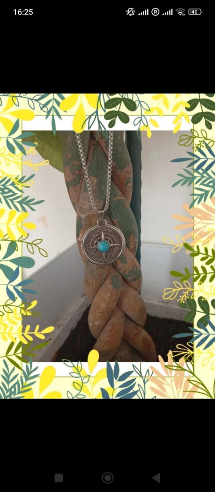 Collier pendentif viking boussole réversible - photo numéro 2