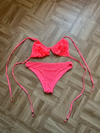 Maillot de bain 2 pièces rose H&M