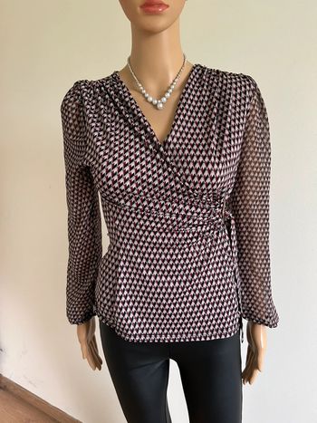 Blouse imprimée à manches longues Morgan taille XS comme neuve
