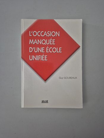 L'occasion manquée d'une école unifiée