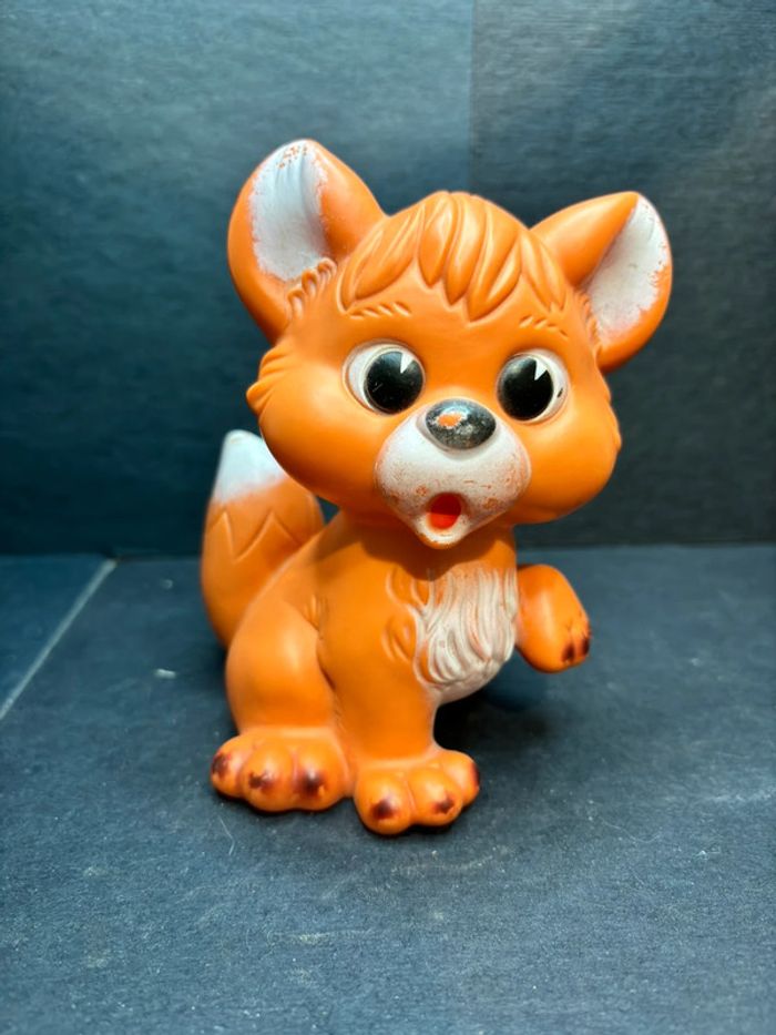 Figurine jouet ancien vintage pouet ledra 1981 rox et rouky italy walt Disney