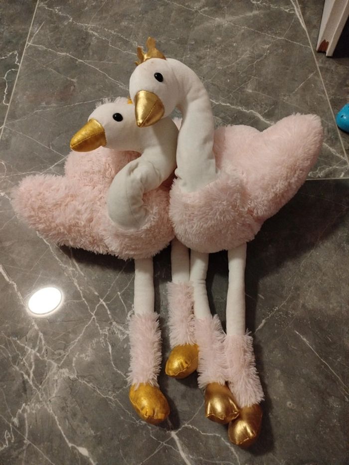 Peluche doudou cygne