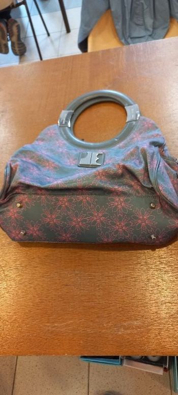 Sac a main femme rose et gris