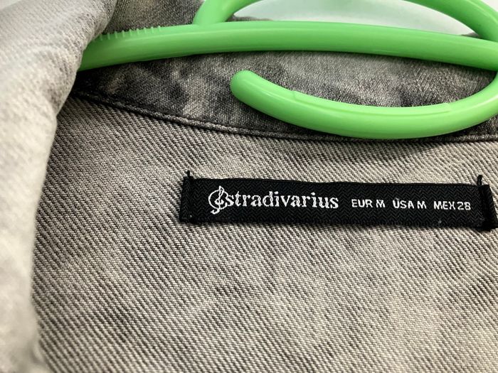 Veste en jeans bleu gris délavé