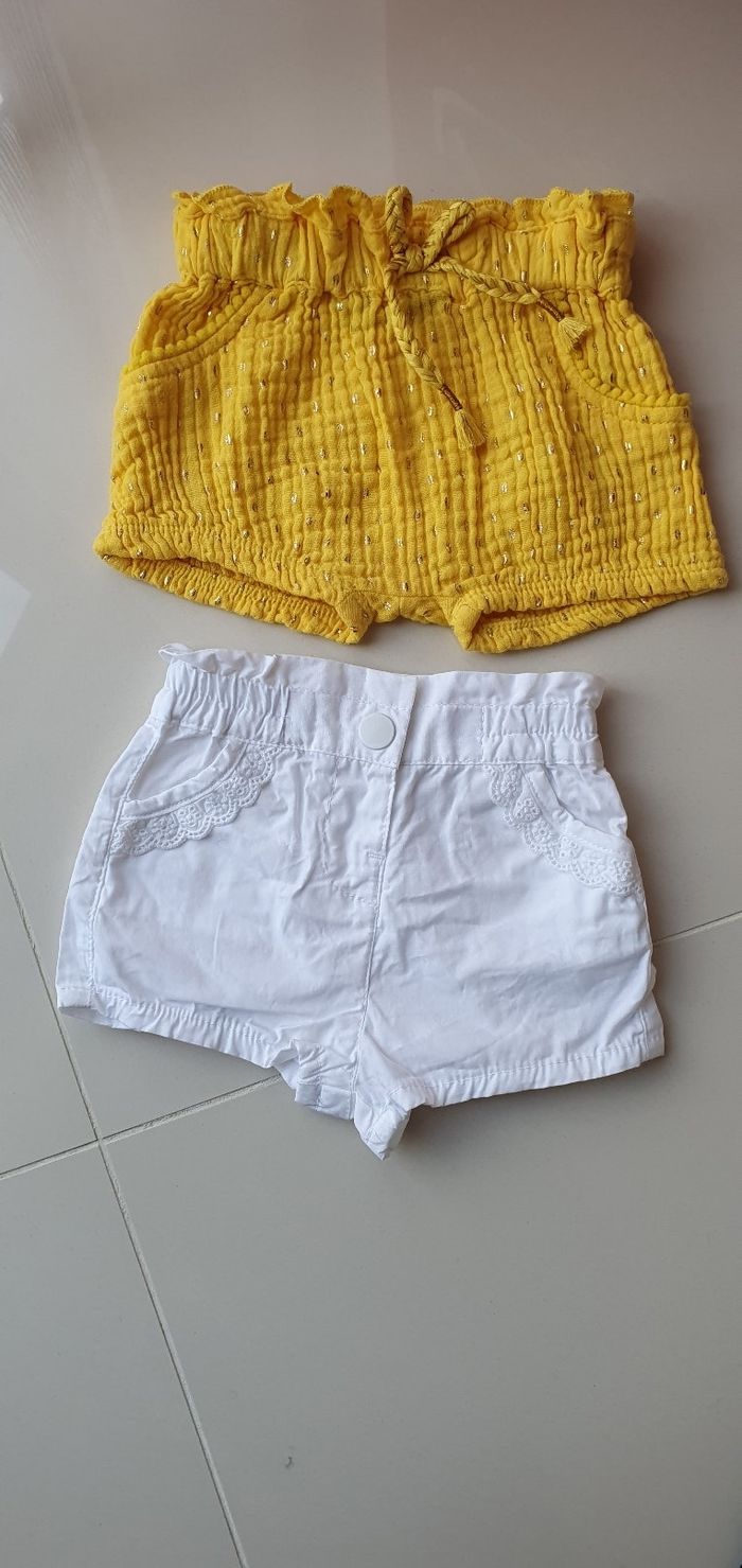 Lot de 2 shorts neuf