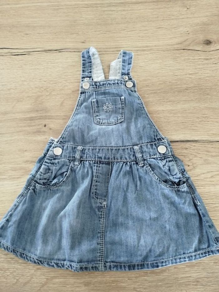 Robe salopette jean fine
