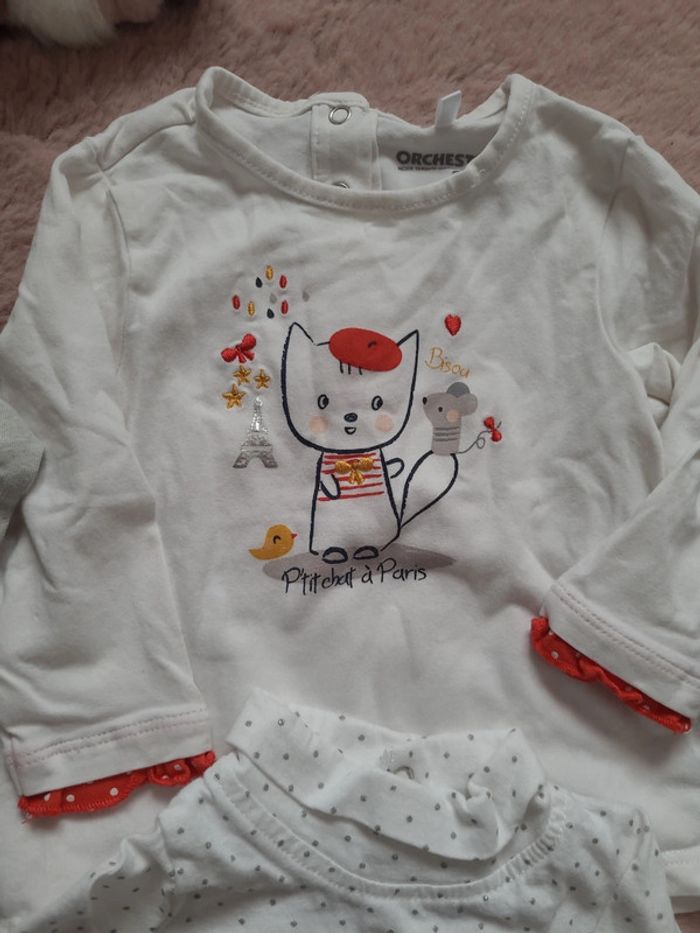 Lot de 4 t-shirts 6 mois - photo numéro 3