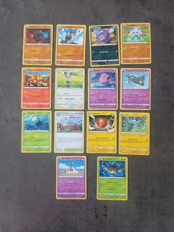 Lot 17 Cartes Pokémon Clash Des Rebelles Sans Doubles