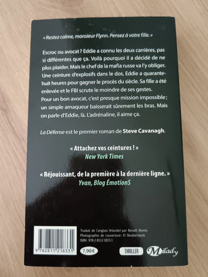 Steve Cavanagh 🍀 La défense - photo numéro 2