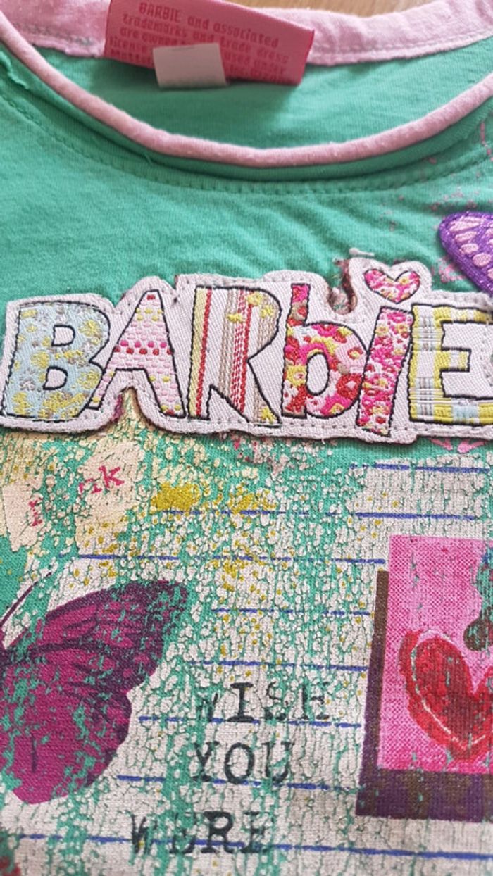 Débardeur Barbie 5 ans avec sequins et paillettes - photo numéro 7