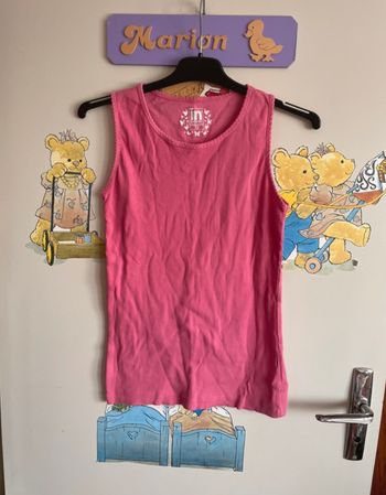 Débardeur rose, taille 12 ans, marque In Extenso.